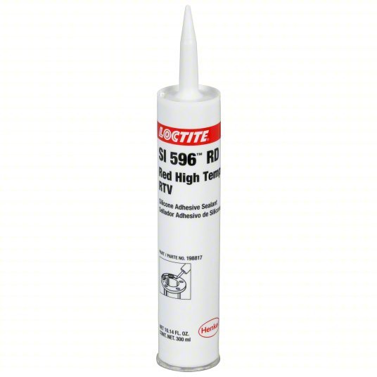 Loctite 198817 Gasket Sealant SI 596, 10.14 fl oz, Cartridge, Red, High-Temp Resistant