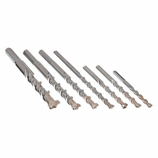 Dewalt DW5207 7-Pc. Premium Percussion Masonry Drill Bit Set - Redwood.KV4KZ92