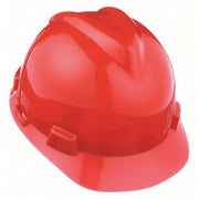 MSA 475361 Hard Hat Orange, No Graphics, Ratchet (4-Point), Polyethylene, Side-Slots