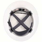 MSA 475369 Hard Hat White, No Graphics, Ratchet (4-Point), Polyethylene, Side-Slots, MSA, Basic Colors, V-Gard