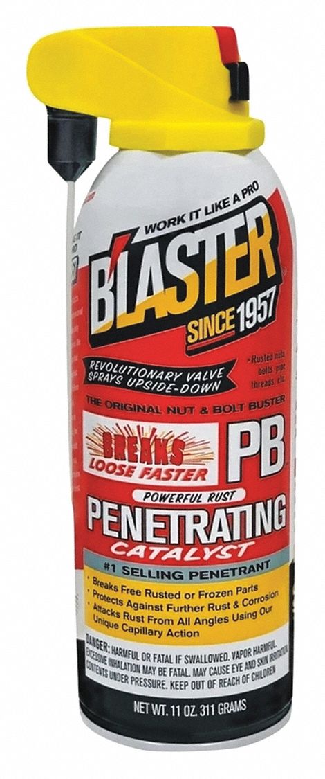 Blaster 16-PB-DS Penetrating Lubricant, Aerosol Can, 11 oz, Petroleum Distillates Base, Amber, 0°F to 120°F