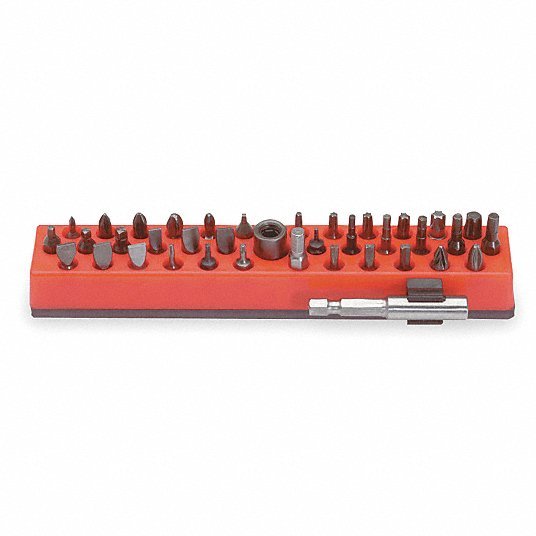 Proto J61906 Driver Bit Set Not Impact Rated, Driver Bit Set, 30 to 60 Pieces, 38 No. of Pieces, Steel