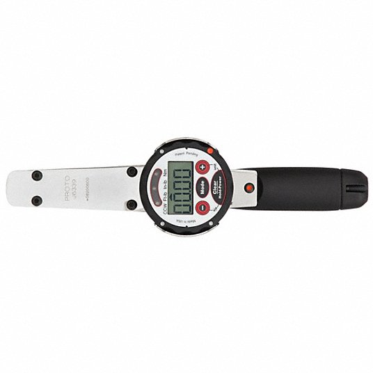 Proto J6339 Electronic Torque Wrench Foot-Pound/Inch-Pound/Newton-Meter, 0.63 to 6.25 ft-lb