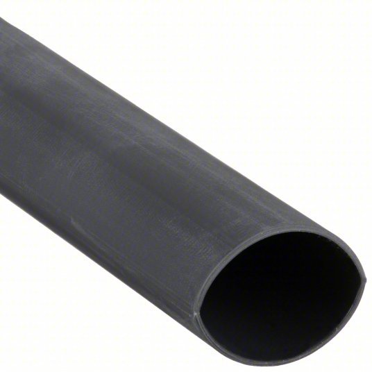 3M ITCSN-0800-48"-BLACK-5 PCS Heat Shrink Tubing: 0.8 in I.D. Before Shrinking, 0.2 in I.D. After Shrinking, 4 ft Lg, 3:1, 5 PK