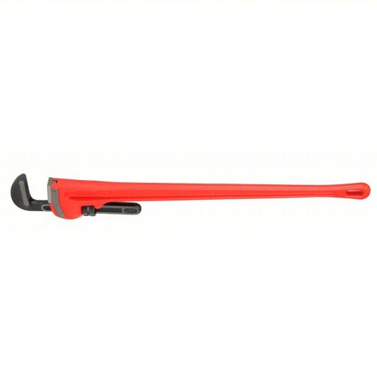 Ridgid 48 Heavy-Duty Pipe Wrench Cast Iron, 6 in Jaw Capacity, Serrated, 48 in Overall Lg, I-Beam