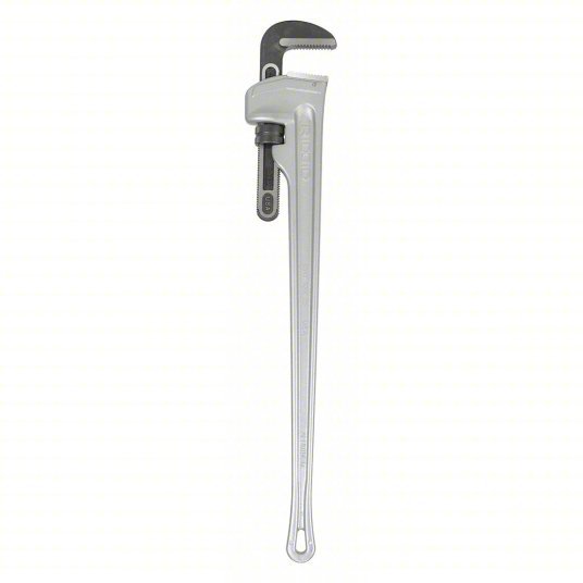Ridgid 31115 Pipe Wrench Aluminum, 6 in Jaw Capacity, Serrated, 48 in Overall Lg, I-Beam