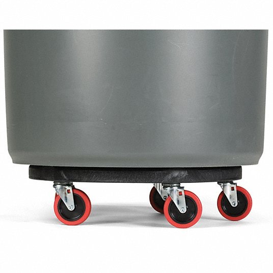 Rubbermaid FG264043BLA Container Dolly BRUTE(R) Series, For 20 to 55 gal Container Capacity