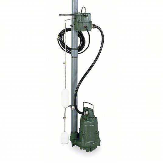 Zoeller M3098 High-Temperature Submersible Sump Pump 1/2, Vertical Float, 200°F Max. Liquid Temp.