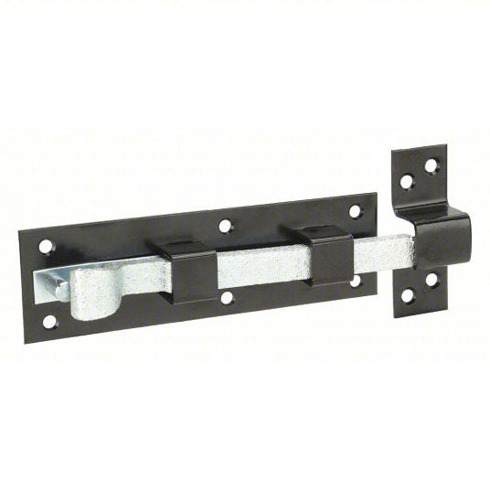 Redwood RW4PE78 Nonlocking Spring Bolt Surface and Mortise Strike, Black/Galvanized, Steel