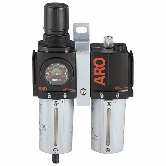 ARO C38351-610 Filter/Regulator/Lubricator 3/4 in NPT, 142 cfm, 250 psi Max Op Pressure, 5 micron, 2000 Series