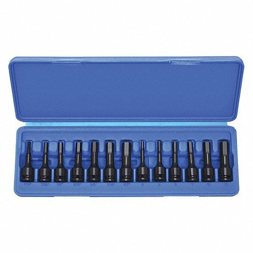 Redwood RW4PRG1 Impact Socket Bit Set SAE/Metric, 3/8 in Drive Size, 13 Pieces, Fixed Insert, Hex Tip