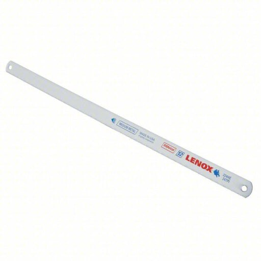 Lenox 20145-V224HE Hacksaw Blade 12 in Blade Lg, Bi-Metal, 24, 1/2 in Blade Wd, 0.03125 in Blade Thick, 10 PK