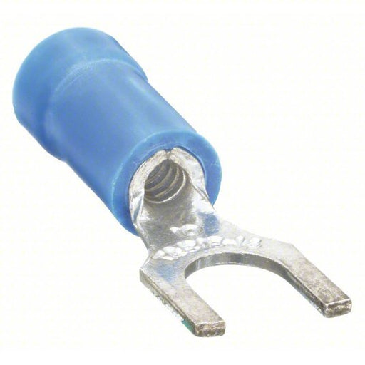 Sta - Kon 14RB - 10F Fork Terminal Partial Coverage, Blue, Vinyl, #10 Stud Size, 100 PK - Redwood.KV4RGY4