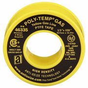 Anti-Seize 46335A Thread Sealant Tape POLY-TEMP® GAS (XHD), Extra HD, 1/2 in x 43 ft, Yellow