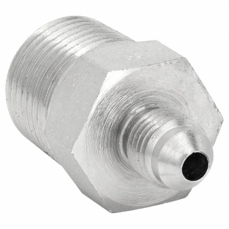 Aeroquip 2021-6-10S Hydraulic Hose Straight Adapter, NPT Threaded x JIC Threaded, Male x Male, Rigid, Straight