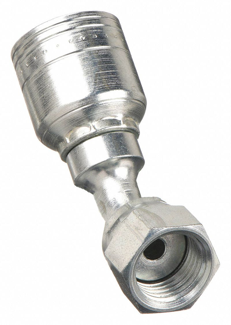 Aeroquip 1AA6FRA6 Hydraulic Crimp Fitting, 11/16 in 3/8 in, Female Genderless, Female ORS Threaded x Crimp