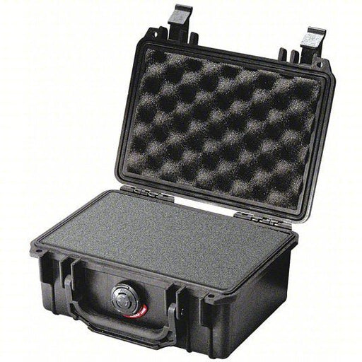 Pelican 1120 Protective Case 4 3/4 in x 7 1/4 in Inside, Black, Foam Included, No Wheels, Plastic/Rubber