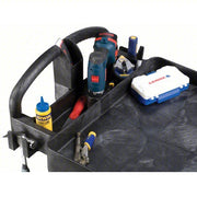 Brute FG452088BLA Utility Cart with Deep Lipped Plastic Shelves 500 lb Load Capacity, 36-3/8 in x 25 in, Black