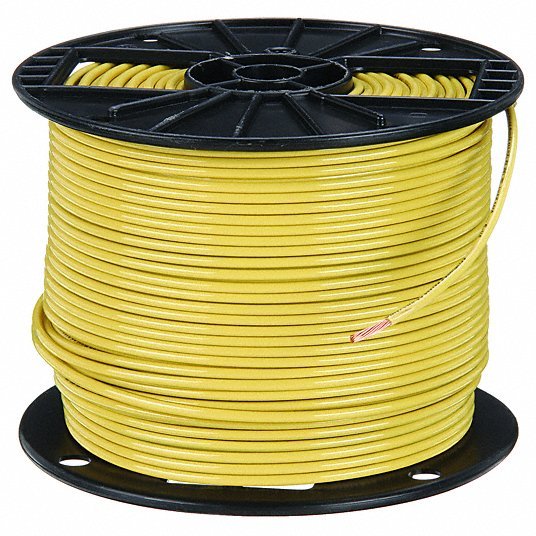Southwire 22978101 Building Wire, THHN, 10 AWG, 500 ft, Yellow, Nylon Jacket, PVC Insulation - Redwood.KV4W010