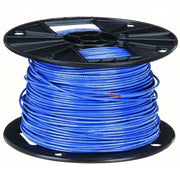 Southwire 22967401 Building Wire, THHN, 12 AWG, 500 ft, Blue, Nylon Jacket, PVC Insulation