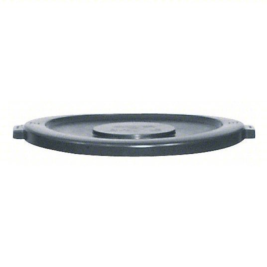 Rubbermaid FG264560GRAY Trash Can Top BRUTE(R), Round, Flat, For 44 gal Cntnr Cap, Plastic