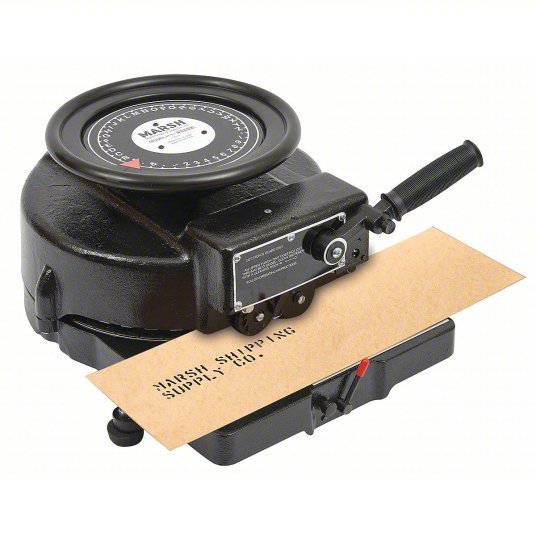 Marsh R Stencil Machine 1 in Character Size, 13 Characters per Foot, 4 Lines per Board