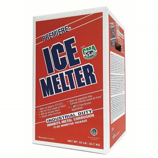 Premiere CPM050P Ice Melt, Granular, -8 Degree F, 50 lb Carton, Blue