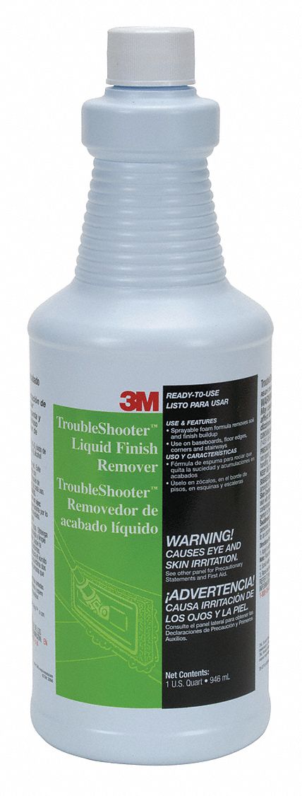 3M 29524 Baseboard Stripper, Bottle, 1 qt Container Size, Ready to Use, Liquid, 6 PK