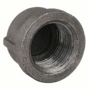 Anvil 0318900529 Round Cap Malleable Iron, 1/2 in Fitting Pipe Size, Female NPT, Class 150