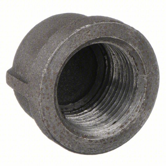 Anvil 0318900529 Round Cap Malleable Iron, 1/2 in Fitting Pipe Size, Female NPT, Class 150