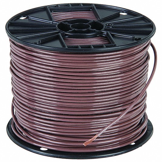 Southwire 22971601 Building Wire, THHN, 12 AWG, 500 ft, Brown, Nylon Jacket, PVC Insulation - Redwood.KV5C985