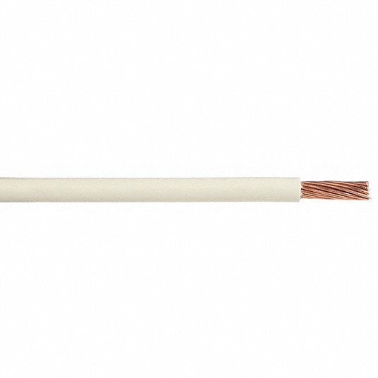 Southwire 20494101 Building Wire, THHN, 6 AWG, 500 ft, White, Nylon Jacket, PVC Insulation - Redwood.KV4WZL8