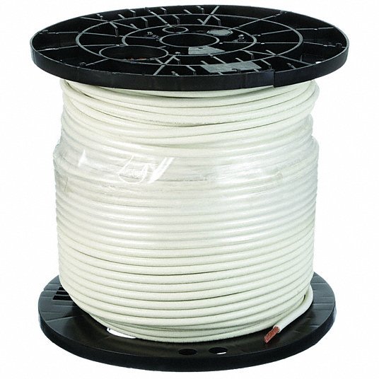 Southwire 20494101 Building Wire, THHN, 6 AWG, 500 ft, White, Nylon Jacket, PVC Insulation - Redwood.KV4WZL8