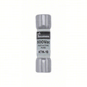 Bussmann KTK-10 Fuse 10A Amps, 600V AC, 100kA at 600V AC, 1-1/2 in L x 13/32 in dia Fuse Size