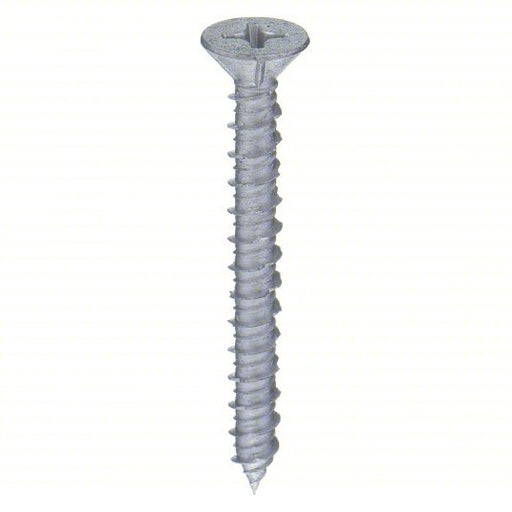 Fabory U70556.025.0125 Concrete Anchor Screw 1 1/4 in Overall Lg, 1/4 in Dia, Stainless Steel, 100 PK