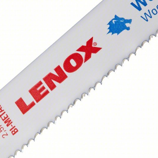Lenox 20580810R Reciprocating Saw Blade 10 Teeth per Inch, 8 in Blade Lg, 3/4 in Ht, 0.035 in Cut Wd, 5 PK