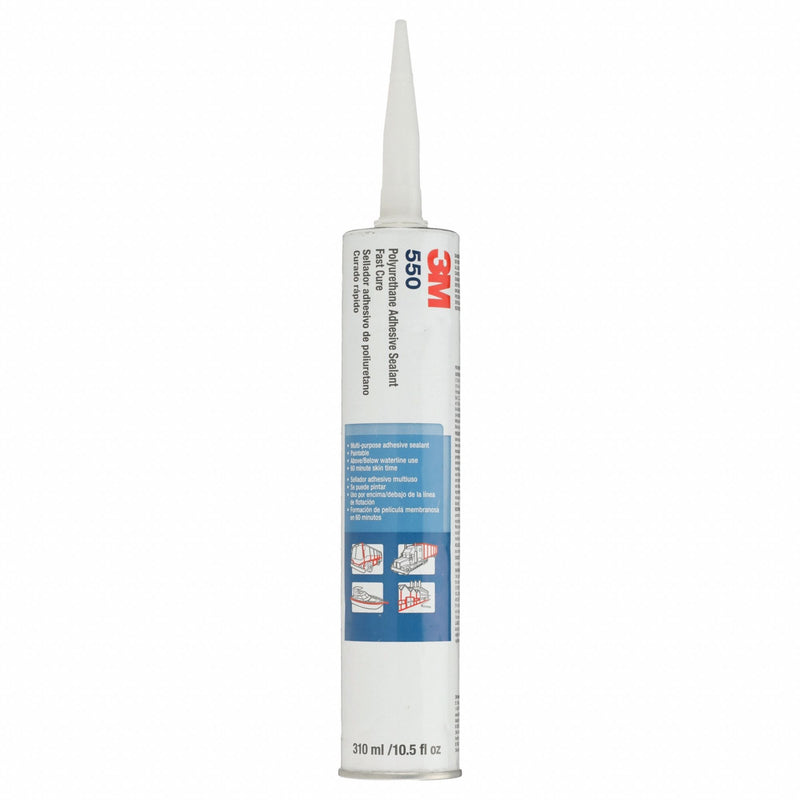 3M 550FC Polyurethane Adhesive Sealant, 550 Series, Black, 10 oz Cartridge, Multipurpose