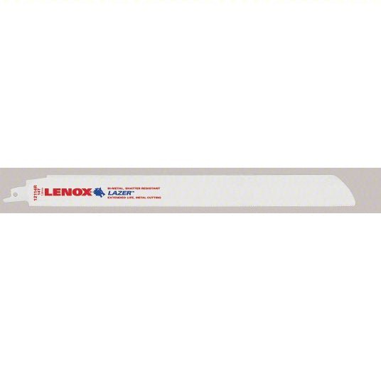 Lenox 2018412114R Reciprocating Saw Blade 14 Teeth per Inch, 12 in Blade Lg, 1 in Ht, 0.042 in Cut Wd, 5 PK