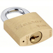 Master Lock 4130 Padlock 7/16 in Vertical Shackle Clearance, 3/8 in Horizontal Shackle Clearance, 3 Pin Pins, Steel