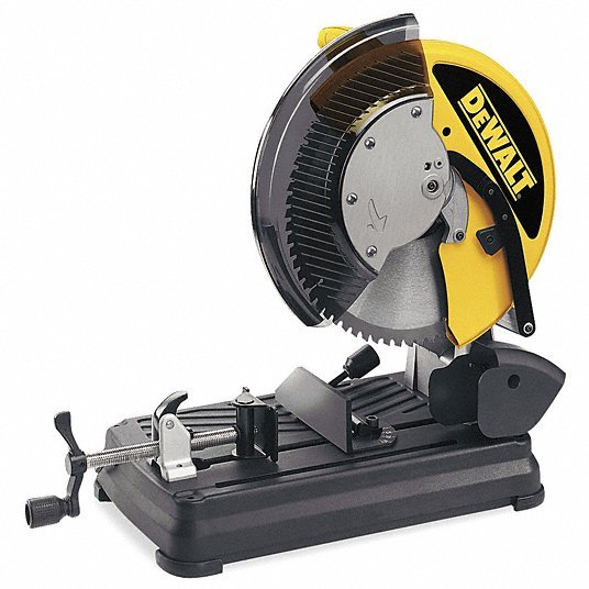 DeWalt DW872 Chop Saw 14 in Blade Dia., 1,300 RPM Max. Blade Speed, 5 3/16 in Round Cut Capacity @ 0 Deg.