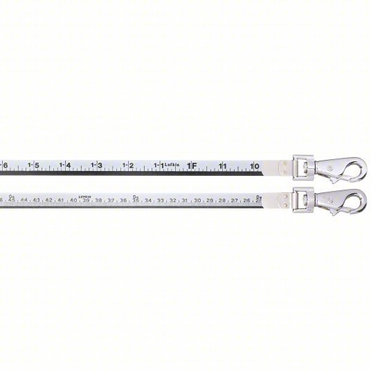 Crescent CN1295SF590N Double Duty Oil Gauging Tape Measure 75 ft, Swivel Snap Tip, Steel, SAE, Silver