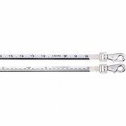 Lufkin CN1296SMEF59N Double Duty Oil Gauging Tape Measure 100 ft / 30 m, Swivel Snap Tip, Steel, Silver