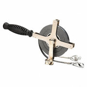 Lufkin CN1296SMEF59N Double Duty Oil Gauging Tape Measure 100 ft / 30 m, Swivel Snap Tip, Steel, Silver