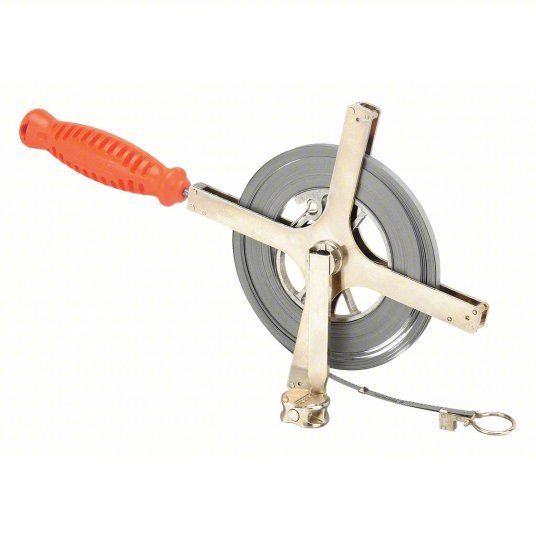 Crescent Lufkin C2276DN Derrick Tape Measure 100 ft, Ring Tip, Steel, SAE, 100 ft Blade Lg (SAE), Silver