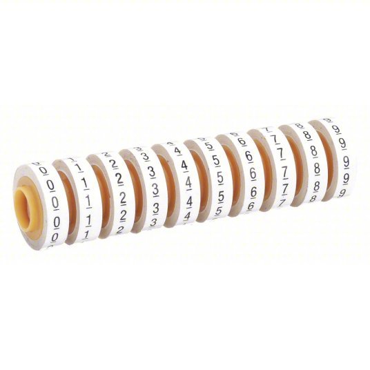 3M SDR-0-9 Wire Marker Tape Refill 0 to 9, Red, 5,760 Labels, -40 Degrees to 250 Degrees F, 10 PK