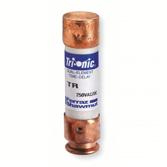 Mersen TR60R Fuse 60 A, 250V AC, 3 in L x 13/16 in dia Fuse Size, Cylindrical Body, TR-R