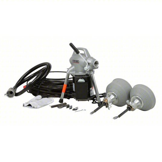 Ridgid K-50-8 Drain Cleaning Machine Corded, K-50, 4 in Max. Pipe Dia., 6 Sections, Drain Lines