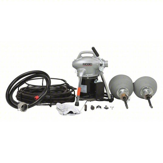 Ridgid K-50-8 Drain Cleaning Machine Corded, K-50, 4 in Max. Pipe Dia., 6 Sections, Drain Lines