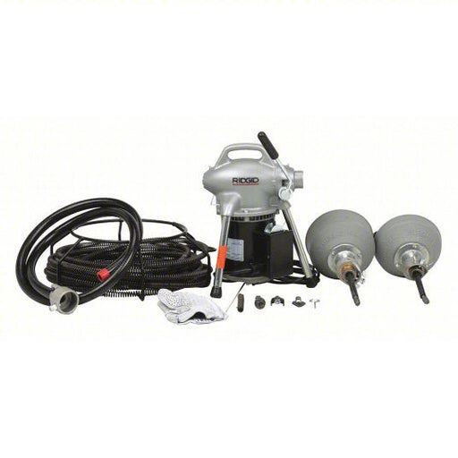Ridgid K-50-8 Drain Cleaning Machine Corded, K-50, 4 in Max. Pipe Dia., 6 Sections, Drain Lines