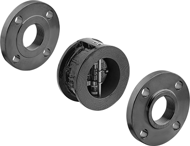 McMaster 5023K31 Flange-Mount Check Valve Cast Iron, 2 Pipe Size